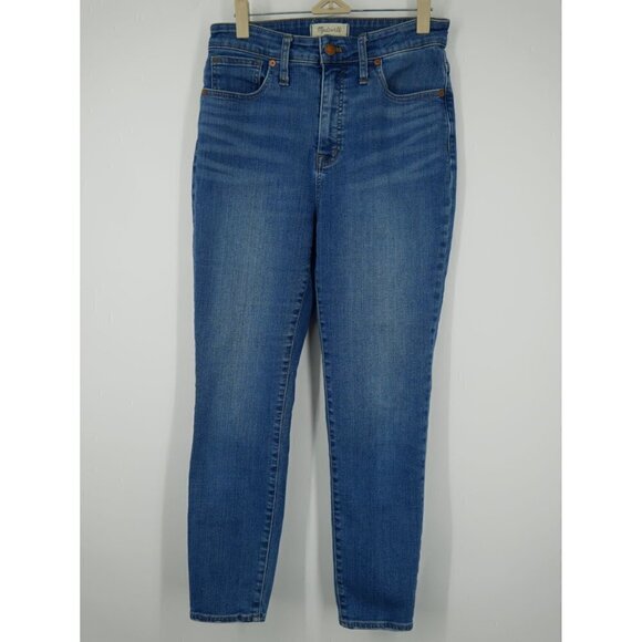 NWOT Madewell Curvy High Rise Crop in Lander Wash 28 - Picture 4 of 6